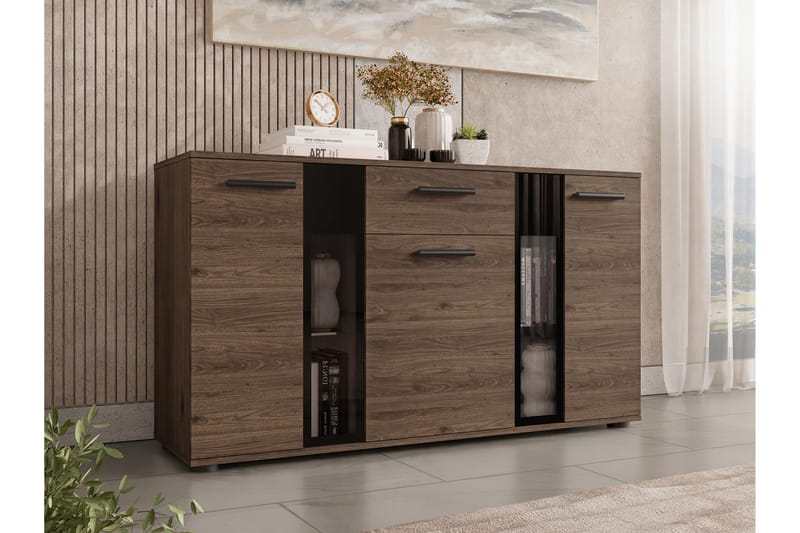 Bunta Skänk 141x41 cm - Brun/Vit - Förvaring - Förvaringsmöbler - Skänkar & sideboards