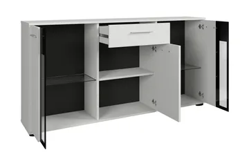 Bunta Skänk 141x41 cm - Svart/Vit - Förvaring - Förvaringsmöbler - Skänkar & sideboards