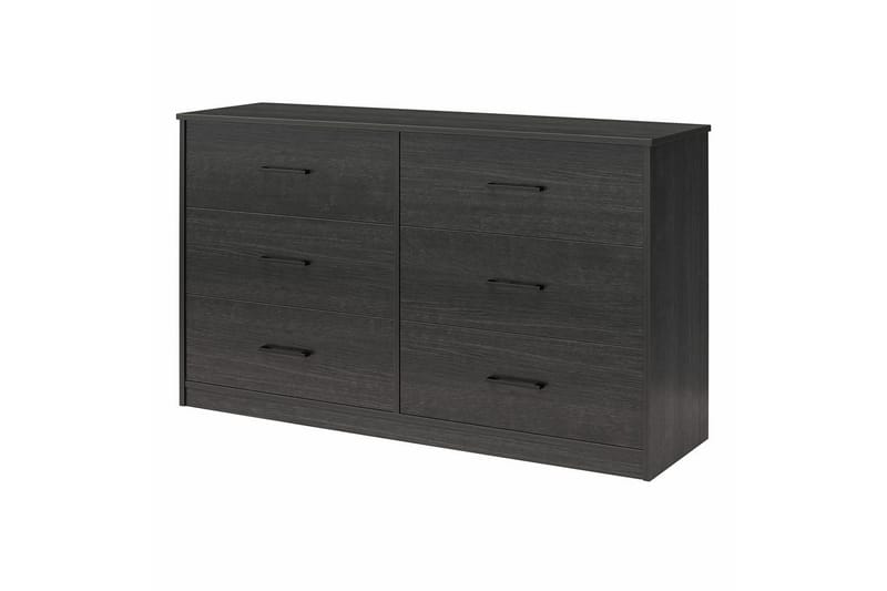 Byrå BrEZ 136x40x76 cm, Svart ek - 136x40x76 cm, Svart ek - Förvaring - Förvaringsmöbler - Byrå
