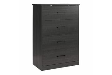71x40x102 cm, Svart ek