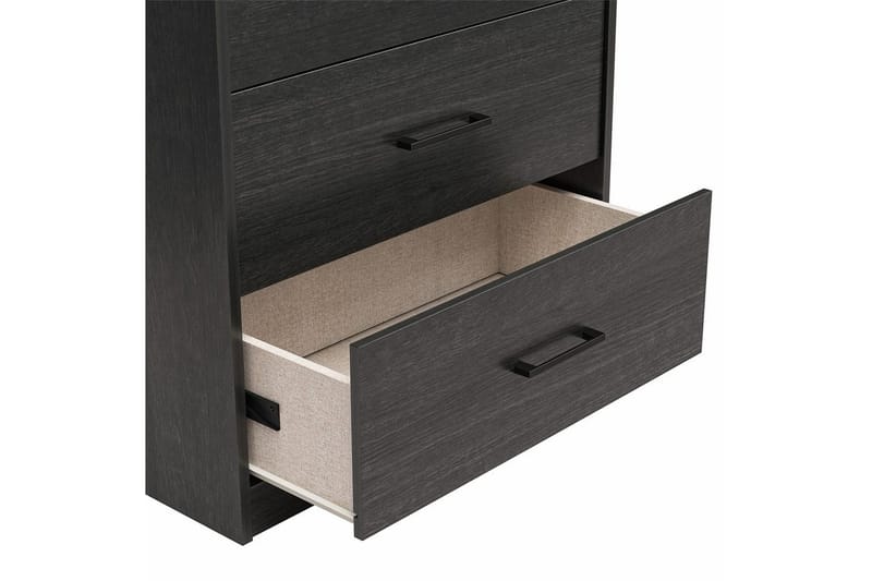 Byrå BrEZ 71x40x102 cm, Svart ek - 71x40x102 cm, Svart ek - Förvaring - Förvaringsmöbler - Byrå