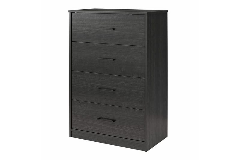 Byrå BrEZ 71x40x102 cm, Svart ek - 71x40x102 cm, Svart ek - Förvaring - Förvaringsmöbler - Byrå