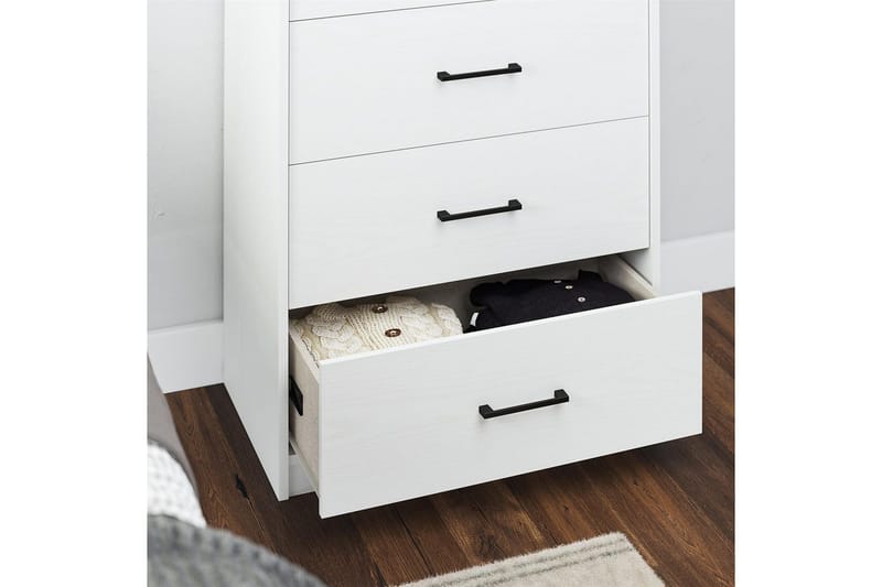 Byrå BrEZ 71x40x102 cm, Vit - 71x40x102 cm, Vit - Förvaring - Förvaringsmöbler - Byrå