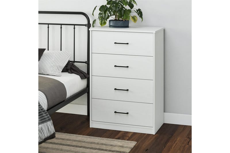 Byrå BrEZ 71x40x102 cm, Vit - 71x40x102 cm, Vit - Förvaring - Förvaringsmöbler - Byrå