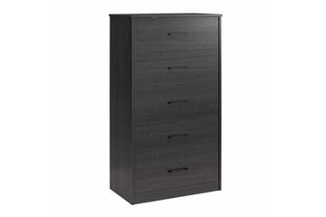 71x40x126 cm, Svart ek