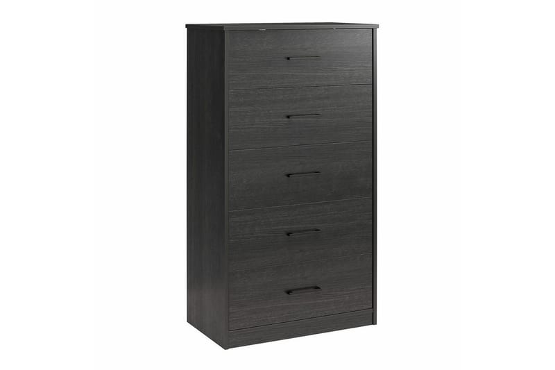 Byrå BrEZ 71x40x126 cm, Svart ek - 71x40x126 cm, Svart ek - Förvaring - Förvaringsmöbler - Byrå