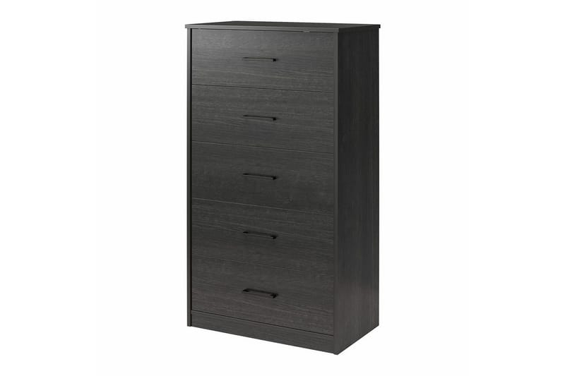 Byrå BrEZ 71x40x126 cm, Svart ek - 71x40x126 cm, Svart ek - Förvaring - Förvaringsmöbler - Byrå