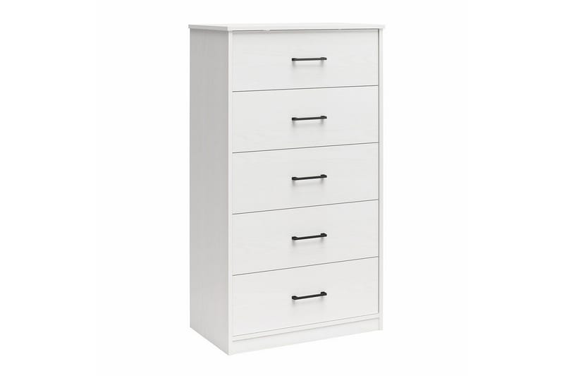 Byrå BrEZ 71x40x126 cm, Vit - 71x40x126 cm, Vit - Förvaring - Förvaringsmöbler - Byrå
