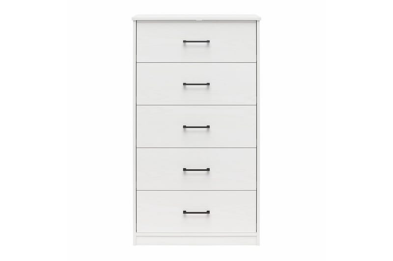 Byrå BrEZ 71x40x126 cm, Vit - 71x40x126 cm, Vit - Förvaring - Förvaringsmöbler - Byrå
