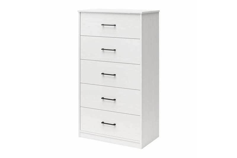 Byrå BrEZ 71x40x126 cm, Vit - 71x40x126 cm, Vit - Förvaring - Förvaringsmöbler - Byrå