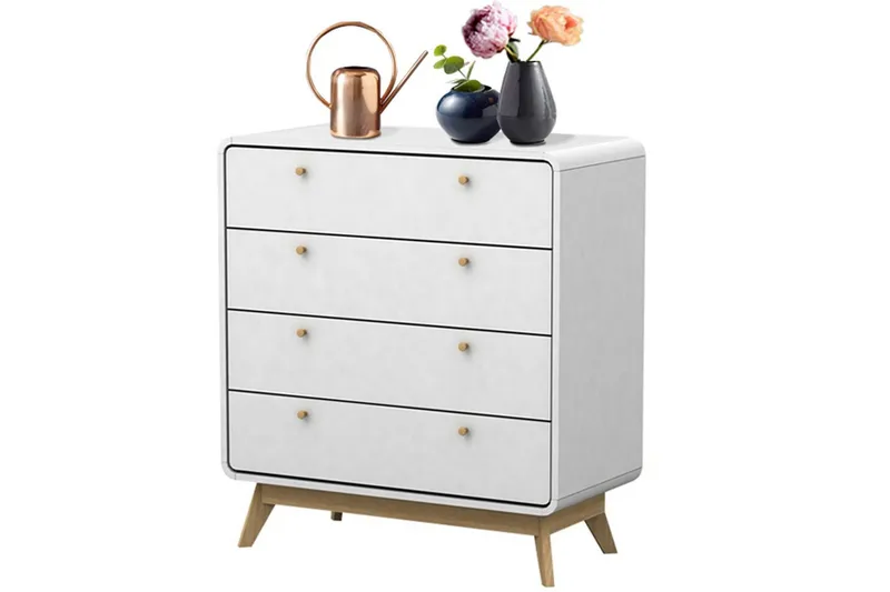 Byrå Cassie Vit/Vit - Vit/Vit - Förvaring - Förvaringsmöbler - Byrå