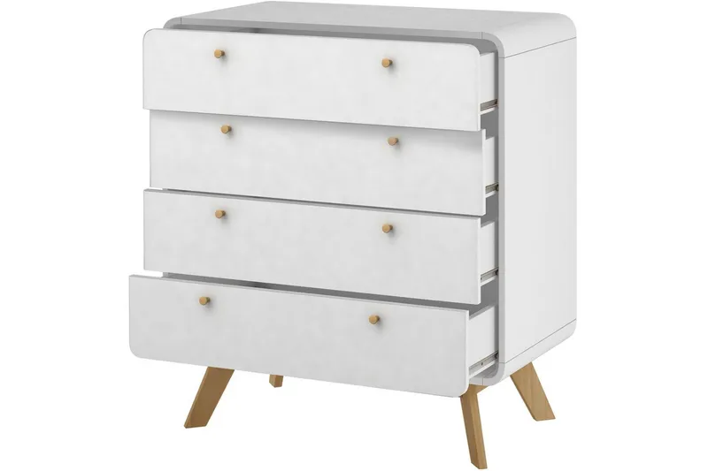 Byrå Cassie Vit/Vit - Vit/Vit - Förvaring - Förvaringsmöbler - Byrå