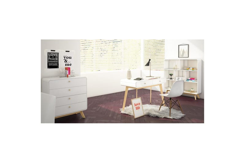 Byrå Cassie Vit/Vit - Vit/Vit - Förvaring - Förvaringsmöbler - Byrå