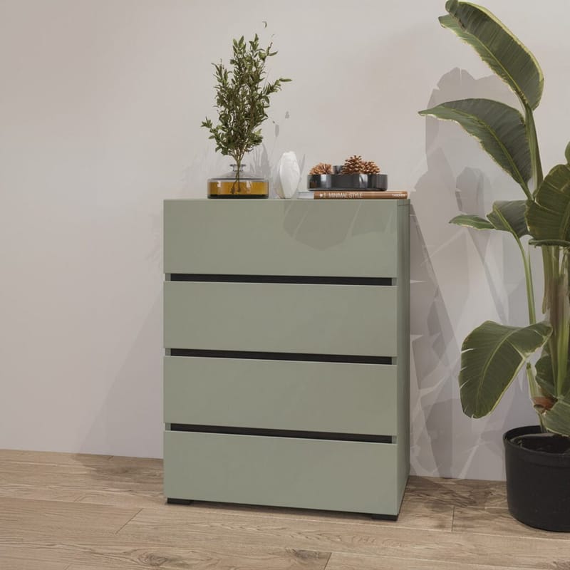 Byrå Cross med 4 lådor - Grön - Förvaring - Förvaringsmöbler - Byrå