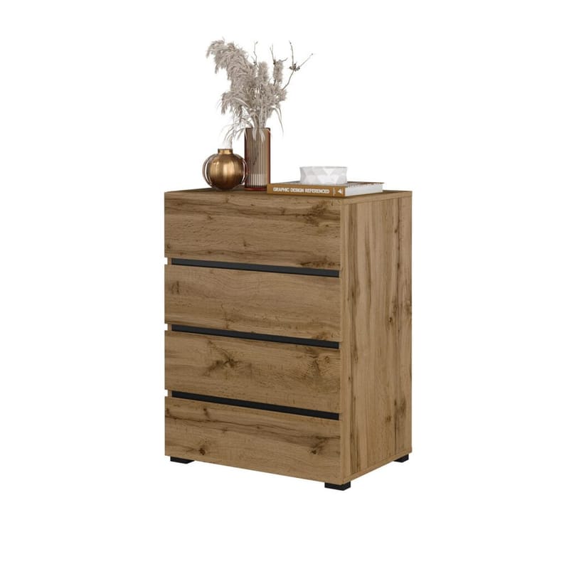 Byrå Cross med 4 lådor - Wotan Ek - Förvaring - Förvaringsmöbler - Byrå