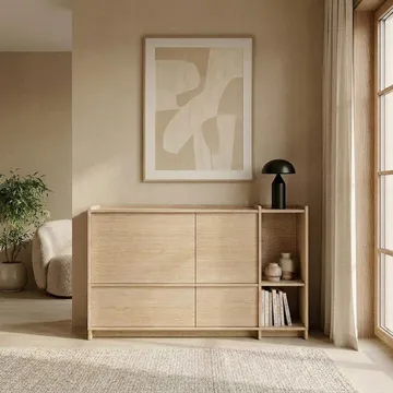 Byrå Deyloris 138 cm - ljust naturträ - F örvaring - Förvaringsmöbler - Skänkar & sideboards