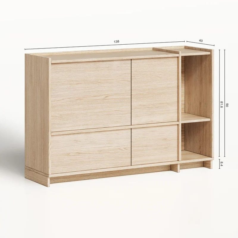 Byrå Deyloris 138 cm - ljust naturträ - Förvaring - Förvaringsmöbler - Skänkar & sideboards