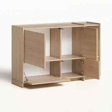 Byrå Deyloris 138 cm - ljust naturträ - Förvaring - Förvaringsmöbler - Skänkar & sideboards