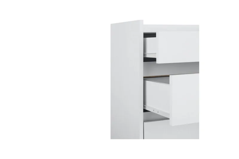 Byrå Kosmo Vit, 8 lådor - Vit, 8 lådor - Förvaring - Förvaringsmöbler - Byrå