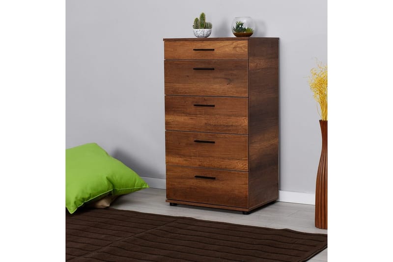 Byrå Matul Valnöt - Rödfärgat trä - Förvaring - Förvaringsmöbler - Byrå