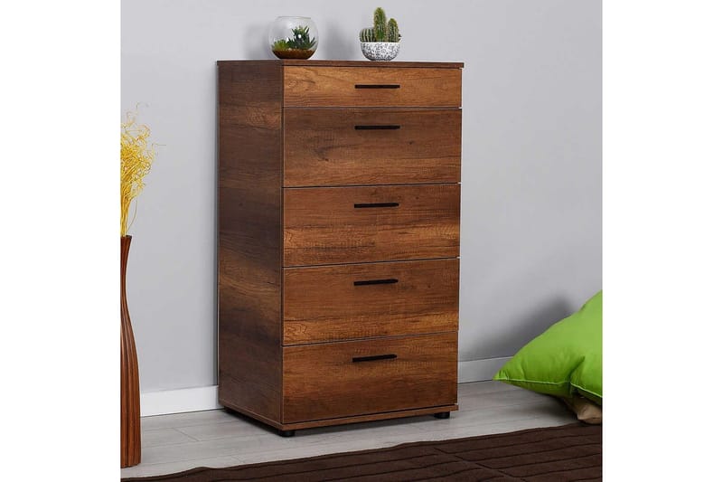 Byrå Matul Valnöt - Rödfärgat trä - Förvaring - Förvaringsmöbler - Byrå