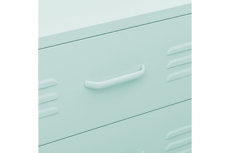 Byrå mintgrön 80x35x101,5 cm stål - Grön - Förvaring - Förvaringsmöbler - Byrå