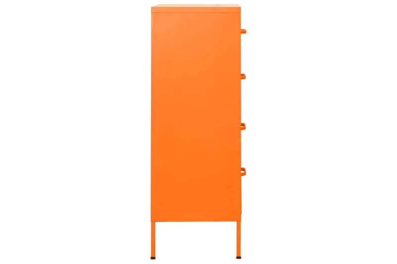 Byrå orange 80x35x101,5 cm stål - Orange - Förvaring - Förvaringsmöbler - Byrå
