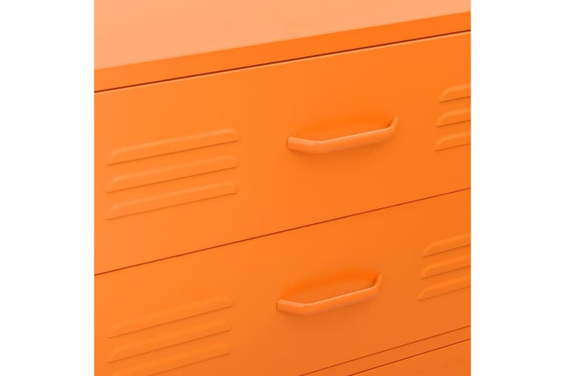 Byrå orange 80x35x101,5 cm stål - Orange - Förvaring - Förvaringsmöbler - Byrå