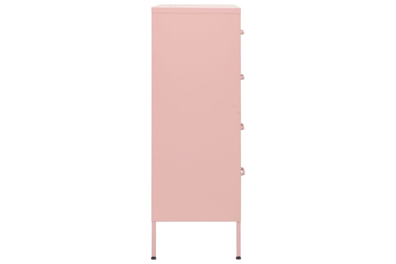 Byrå rosa 80x35x101,5 cm stål - Rosa - Förvaring - Förvaringsmöbler - Byrå