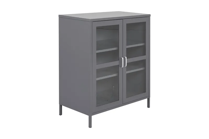 Acero Förvaringsskåp Lågt, Ljusgrå