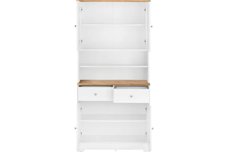 Adelynn Byrå m. Överskåp - Vit - Förvaring - Förvaringsmöbler - Byrå
