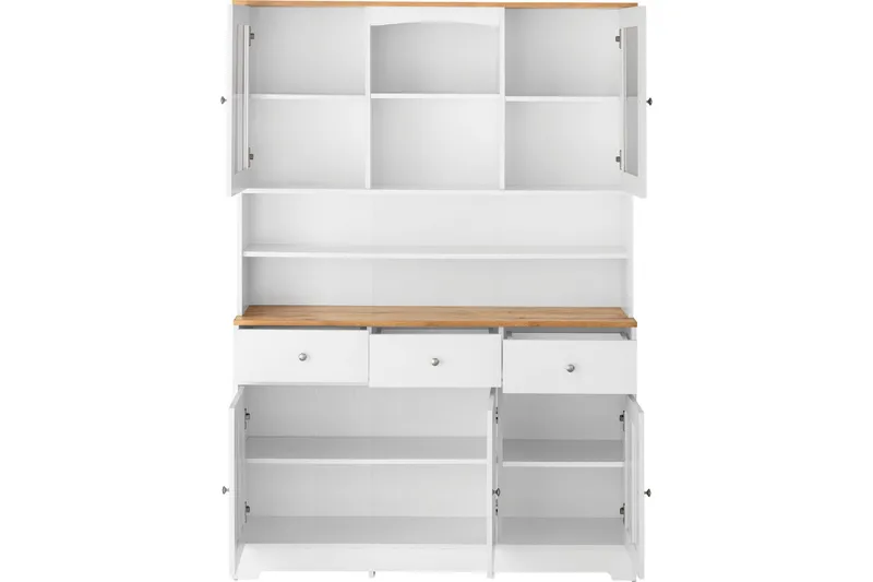Adelynn Byrå m. Överskåp - Vit - Förvaring - Förvaringsmöbler - Byrå