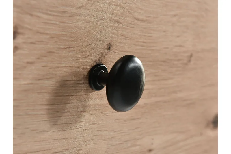 Aldbrough Hörnbyrå 123x86x82 cm - Natur/Svart - Förvaring - Förvaringsmöbler - Byrå