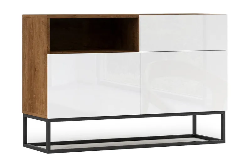 Aneja Byrå 120 cm, Vit