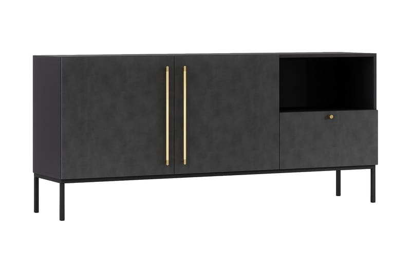 Anjal Byrå 180 cm, Svart