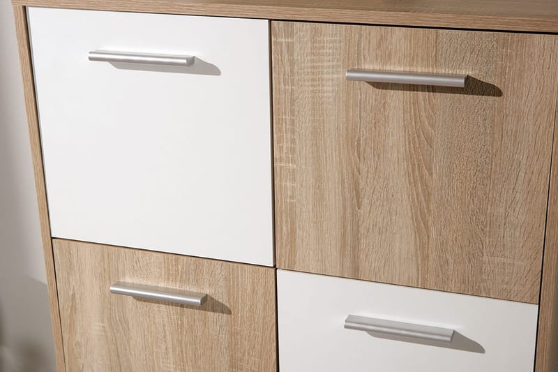 Aragon Skåp 77 cm Hög - Vit/Ljus Ek - Förvaring - Förvaringsmöbler - Byrå