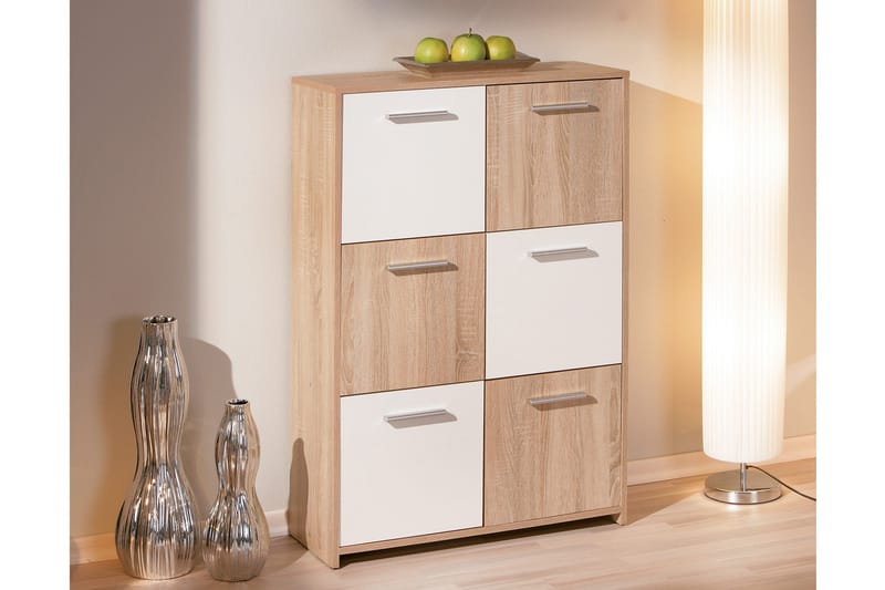 Aragon Skåp 77 cm Hög - Vit/Ljus Ek - Förvaring - Förvaringsmöbler - Byrå