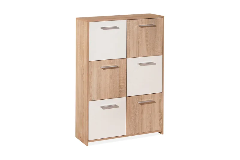 Aragon Skåp 77 cm Hög, Vit/Ljus Ek