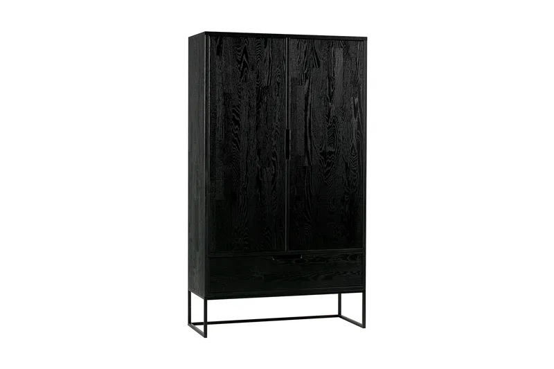 Atila Förvaringsskåp 85 cm, Svart Ek