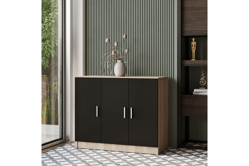 Barrock Highboard 38x89 cm - Natur/Svart - Förvaring - Förvaringsmöbler - Byrå