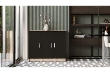 Barrock Highboard 38x89 cm - Natur/Svart - Förvaring - Förvaringsmöbler - Byrå