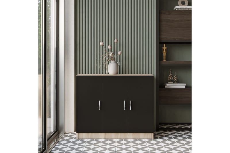 Barrock Highboard 38x89 cm - Natur/Svart - Förvaring - Förvaringsmöbler - Byrå