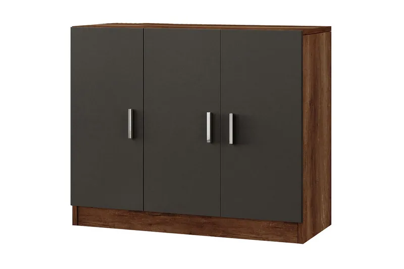 Barrock Highboard 38x89 cm, Teak/Antracit