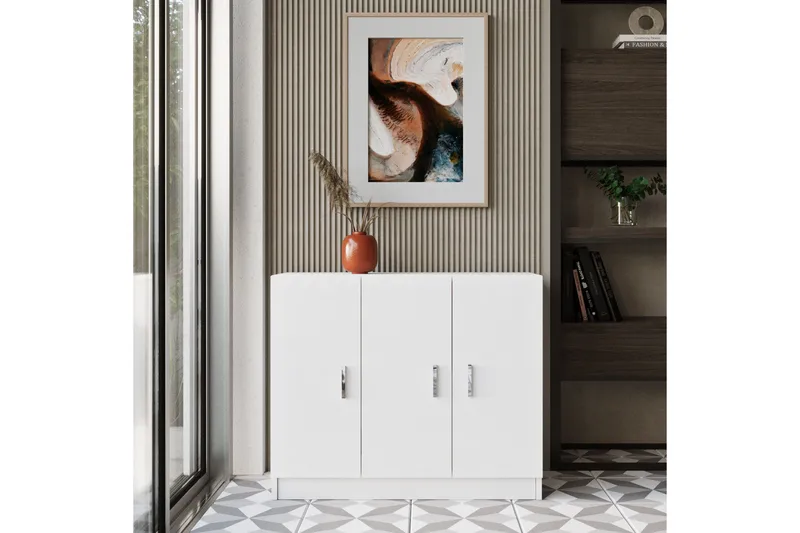 Barrock Highboard 38x89 cm - Vit - Förvaring - Förvaringsmöbler - Byrå