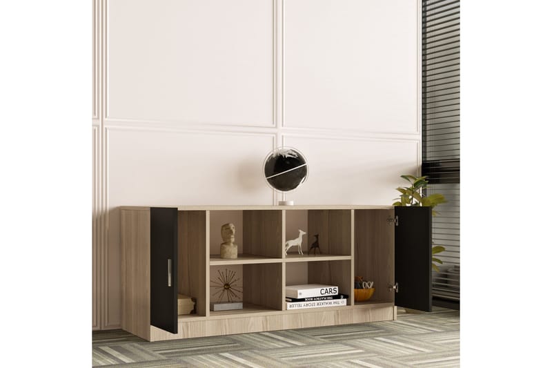 Barrock Highboard 46x140 cm - Natur/Svart - Förvaring - Förvaringsmöbler - Byrå