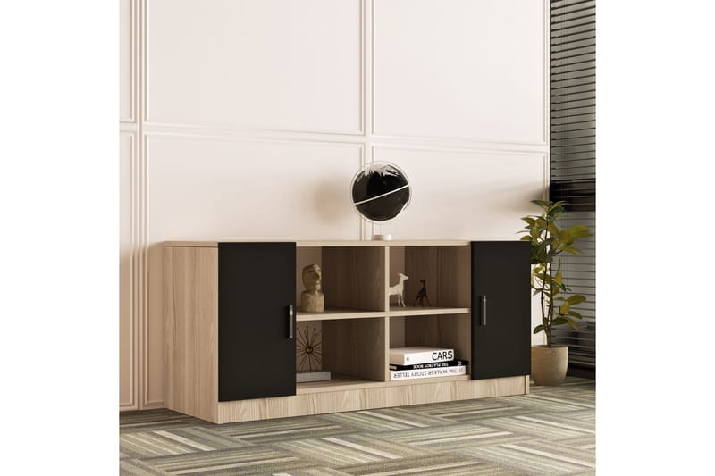 Barrock Highboard 46x140 cm - Natur/Svart - Förvaring - Förvaringsmöbler - Byrå