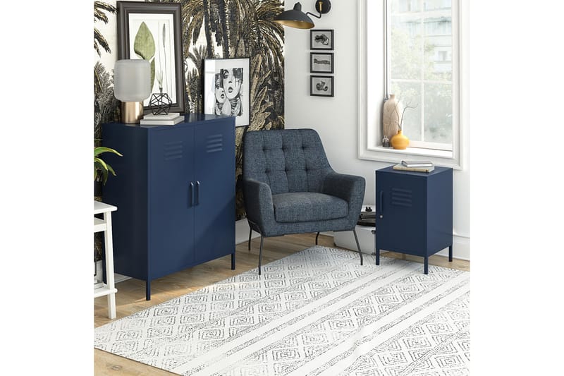 Bradford  Highboard Mörkblå - Förvaring - Förvaringsmöbler - Byrå