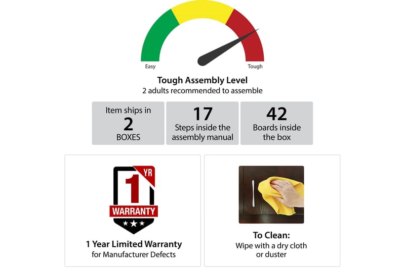 Bristol Byrå 88x49 cm 5 Lådor Vit - Dorel Home - Förvaring - Förvaringsmöbler - Byrå