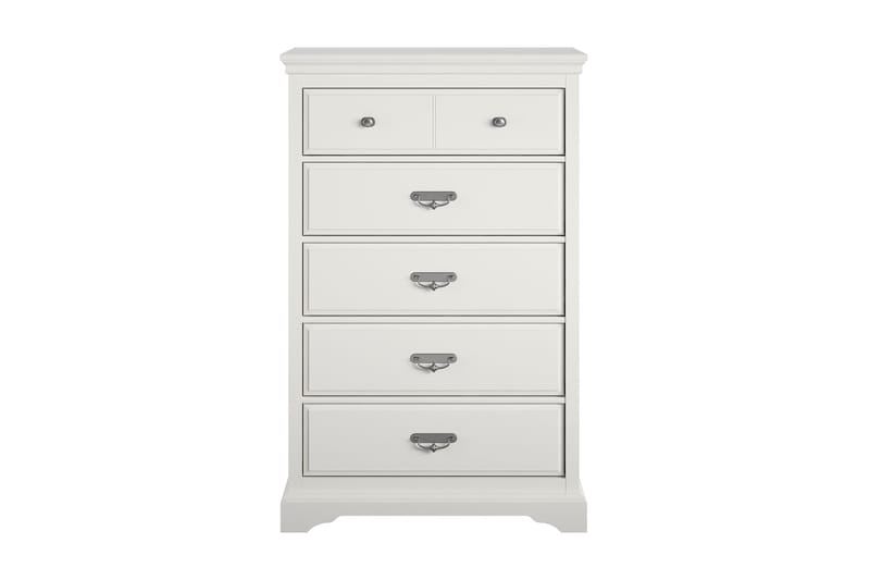 Bristol Byrå 88x49 cm 5 Lådor Vit - Dorel Home - Förvaring - Förvaringsmöbler - Byrå