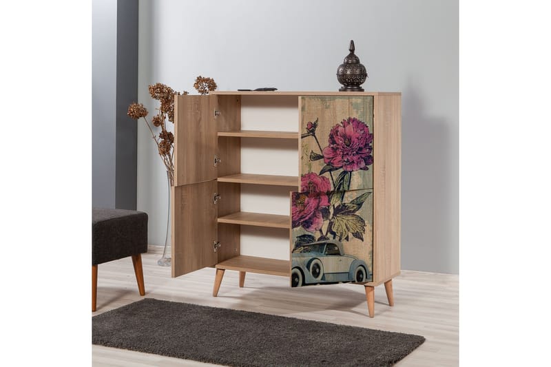 Brokind Förvaringsskåp 111 cm - Brun/Flerfärgad - Förvaring - Förvaringsmöbler - Byrå